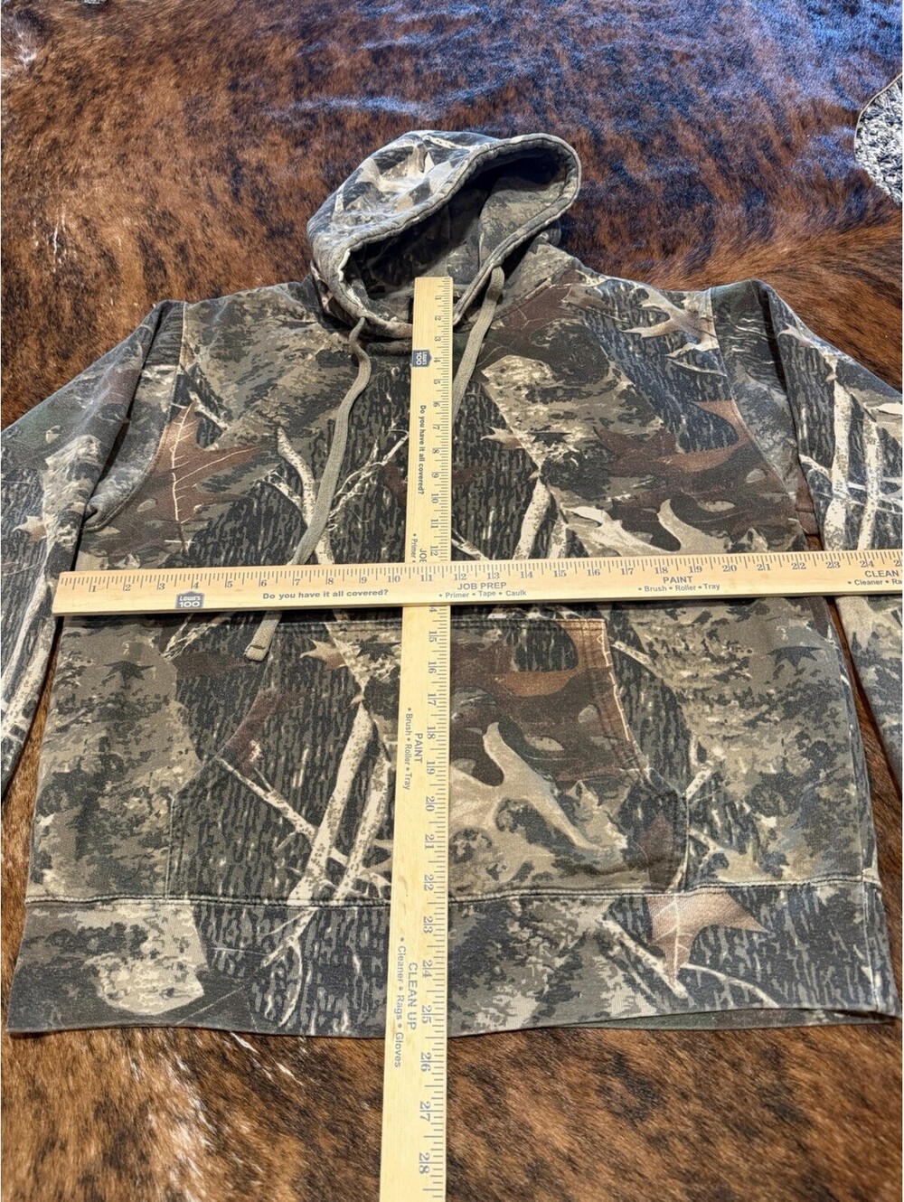 Northpoint Camo Hoodie Mens M Medium Pullover Hunting Tree Leaf Sweatshirt - Picture 4 of 5